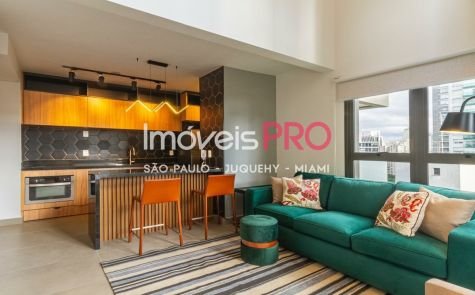 Apartamento para alugar com 1 quarto e 61 m² em Moema, São Paulo — foto 1 (Ref. IP28020)