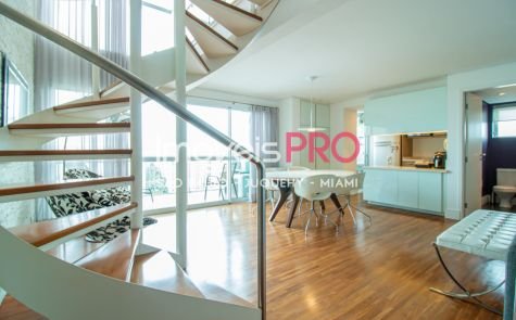 Duplex de 1 quarto para alugar em Moema, 104 m² — Ref. IP39213