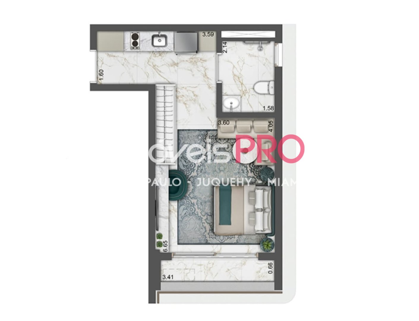 Studio, 34 m², à venda em Moema, R$ 680 mil — foto 2 de 5
